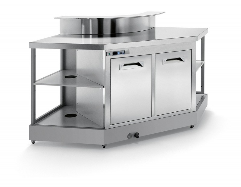 Corner Bar Squared IA1 / 90 ° AB predisposition for counter top