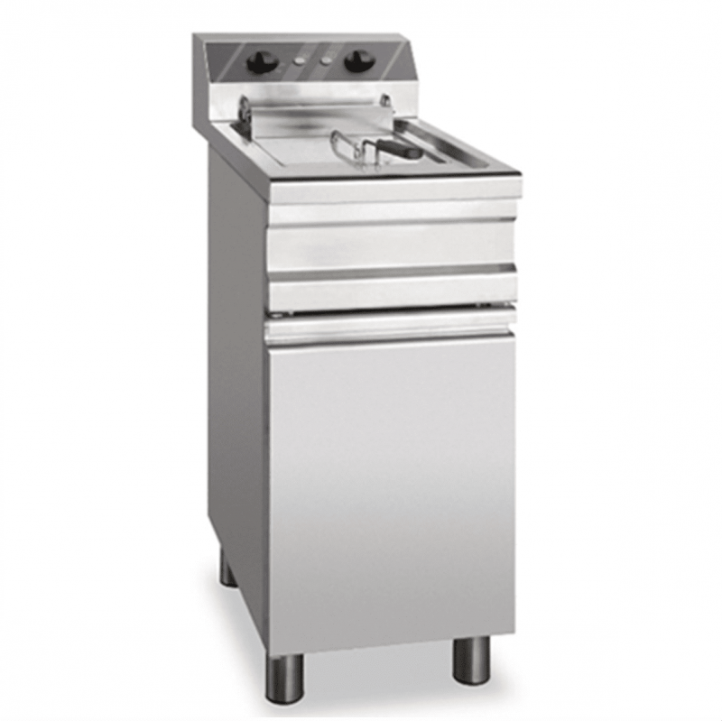 Commercial electric fryer AFP / S12FED mobile with door