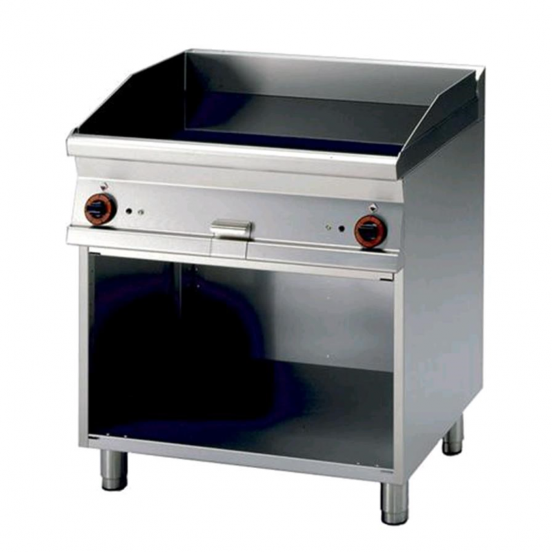 Fry top electric smooth plate AFP / FTL-78ET open compartment