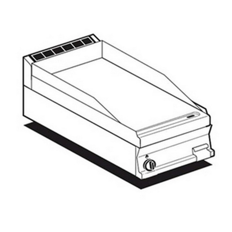 AFP / FTRT-74G gas fry top with ribbed plate