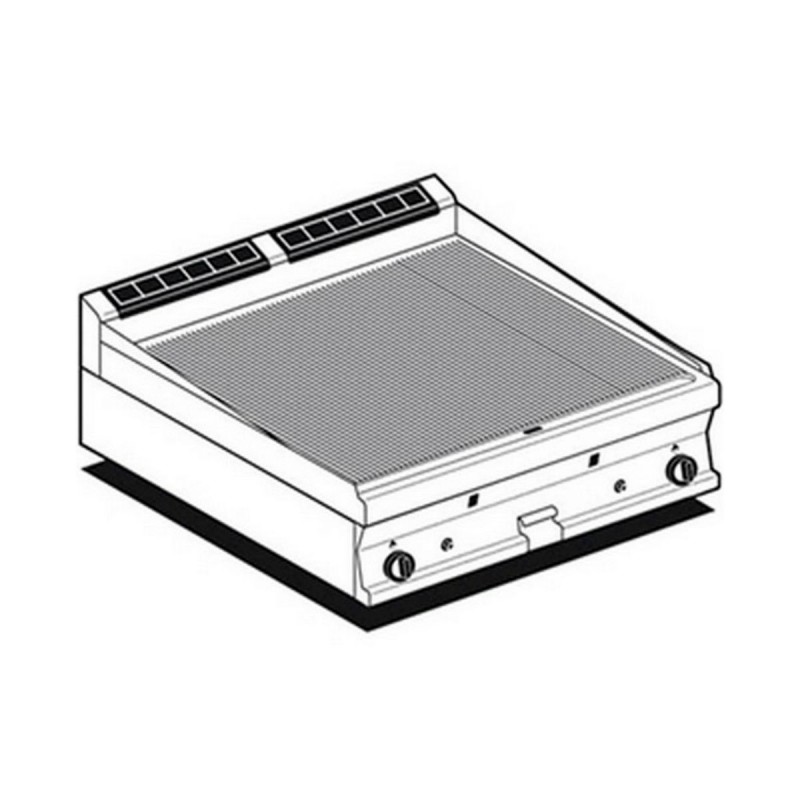 AFP / FTRT-76GS gas fry top with grooved chrome plate