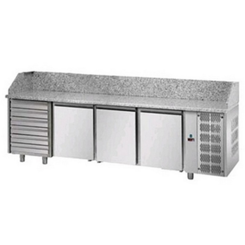 AFP / PZ04EKOC6 pizzeria fridge counter in stainless steel