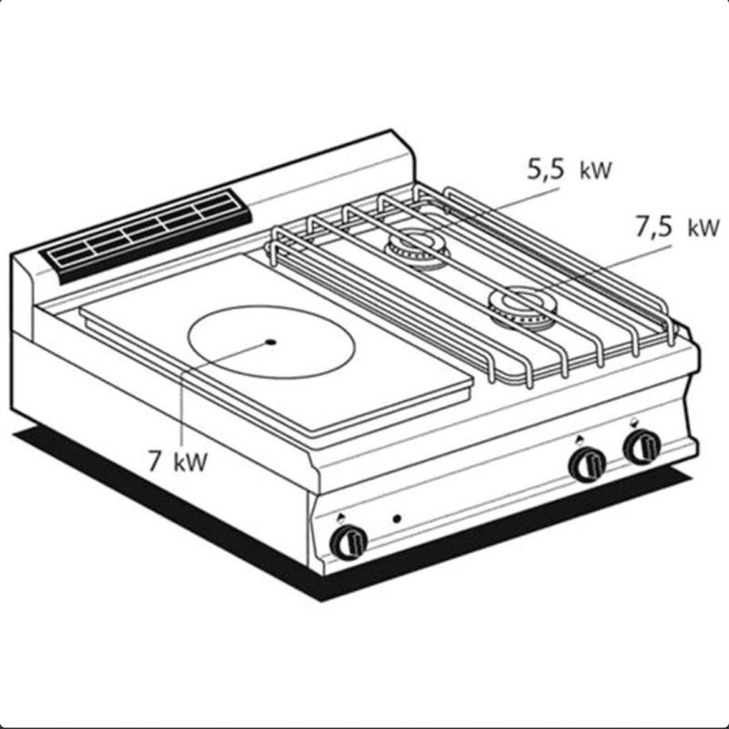 Commercial gas cooking range AFP / TP2T-78GP