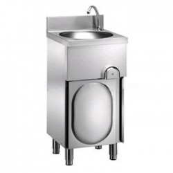 Stainless steel sink AISI AFP / LM48M on cabinet