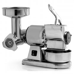 Combined meat grater AFP / AB8A in polished aluminum