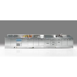 BBL4000AB neutral bar counter with counter top setting