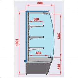 AFP / CAPRI SL refrigerated wall display for salami and dairy products