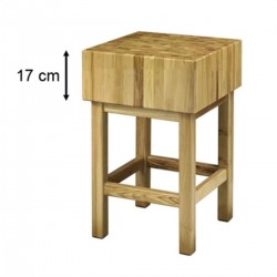 Block with stool in acacia wood AFP / CCL17