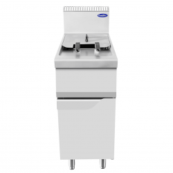 Commercial gas fryer AFP /HH4I9VC mobile with door