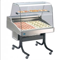 AFP / DELICIOUS1200EURONORM/C refrigerated countertop display cabinet in stainless steel