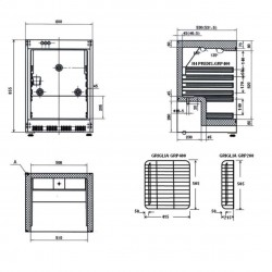 AFP / ER200G drinks cooler in painted sheet and abs