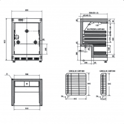 Professional vertical AFP / ER200SS freezer in stainless steel
