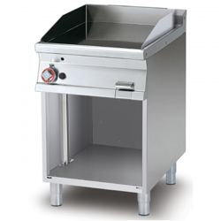 Fry top in gas chrome smooth plate AFP / FTL-76GS open compartment