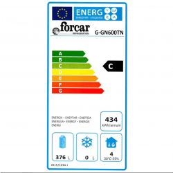 Professional vertical freezer AFP / GN600TN in stainless steel