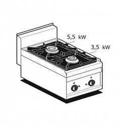 Commercial gas cooking range AFP / PC-4G