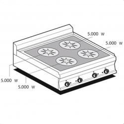 Professional electric cookers AFP / PCIT-78ET