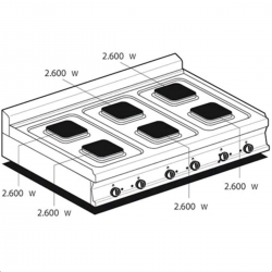 Professional electric cookers AFP / PCQT-712ET