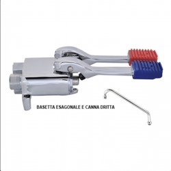 Foot operated hand basin and sink tap with AFP / WASH08 dispenser