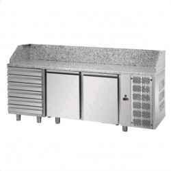 AFP / PZ03MIDC6 pizzeria fridge counter in stainless steel