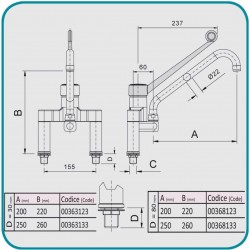 Wall mounted sink tap AFP / WASH13