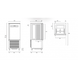 Industrial blast chiller AFP / BC15.65