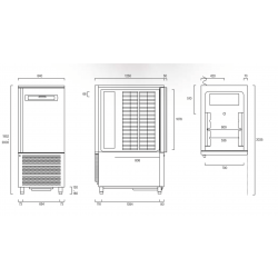 Industrial blast chiller AFP / BC215.70