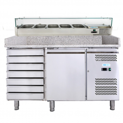 AFP / G-PZ1610TN38-FC tn fridge table in stainless steel