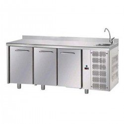 AFP / TF03EKOGNLAL pizzeria fridge counter in stainless steel