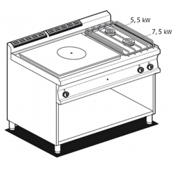 Commercial gas cooking range AFP / TP2-712GP