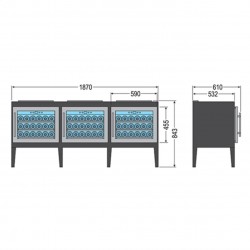 AFP / VINITY-3O refrigerated wine display case