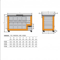 Commercial cockpit freezer AFP /VT
