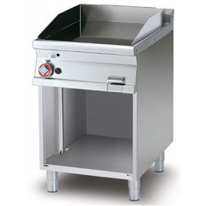 Fry top in gas chrome smooth plate AFP / FTL-76GS open compartment