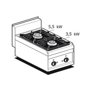 Commercial gas cooking range AFP / PC-4G