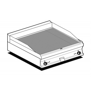 AFP / FTRT-68ET electric fry top with ribbed plate