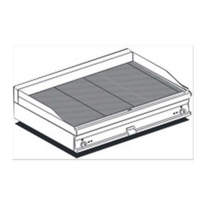 Electric fry top AFP / FTRT-712ETS with a grooved chrome plate