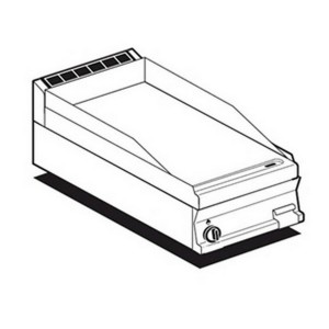 AFP / FTRT-74GS gas fry top with grooved chrome plate
