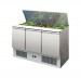 AFP / S903 refrigerated saladette pizzeria in stainless steel