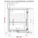 Bar counter refrigerated BBAR40CB6V with provision for counter top