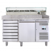 AFP / G-PZ1610TN33-FC tn fridge table in stainless steel