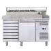 AFP / G-PZ1610TN38-FC tn fridge table in stainless steel