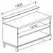 Neutral bar counter BBL1500AB with counter top setting