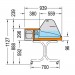 AFP / SUPER/C refrigerated countertop display cabinet in stainless steel