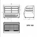 AFP / VPR160 refrigerated countertop stainless steel snack cabinet
