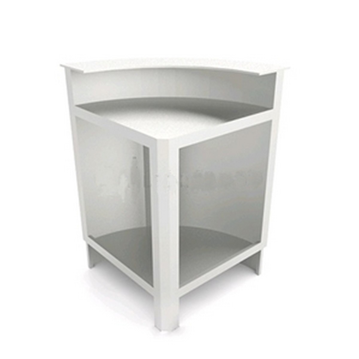 Curved corner bar CB2 / 45 ° AB Preparation for counter top