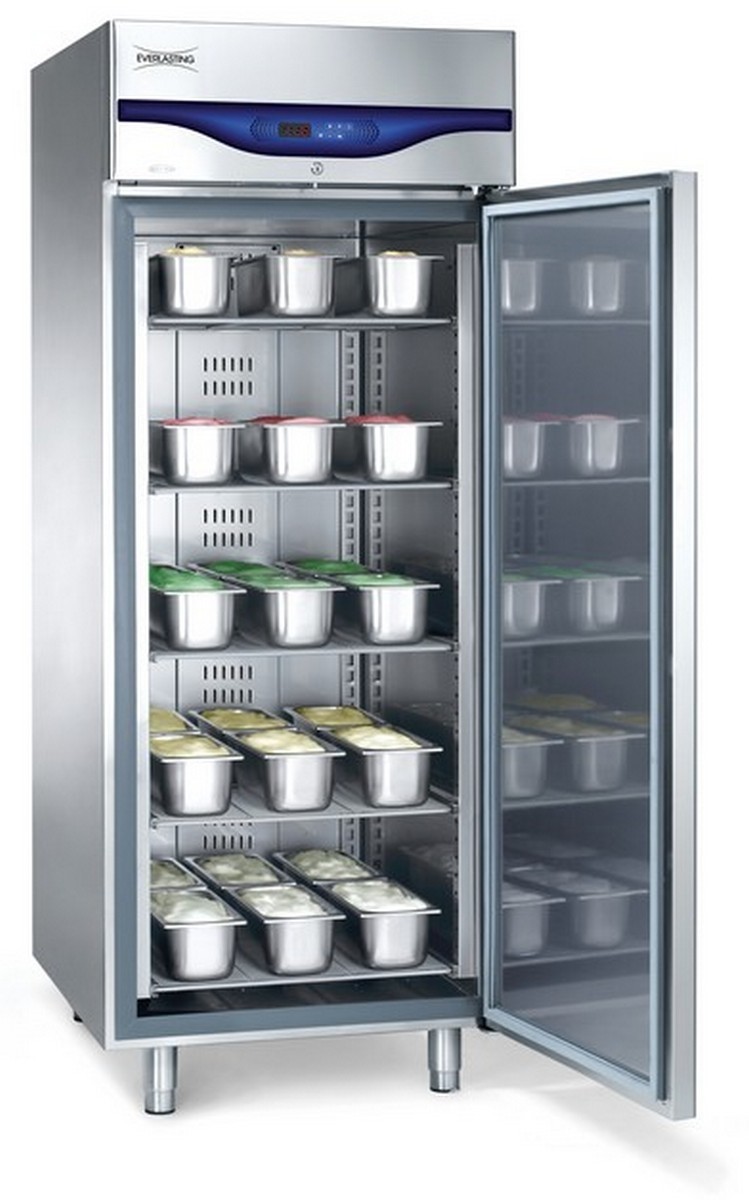 ICE100BTV ice cream freezer in AISI 304 stainless steel