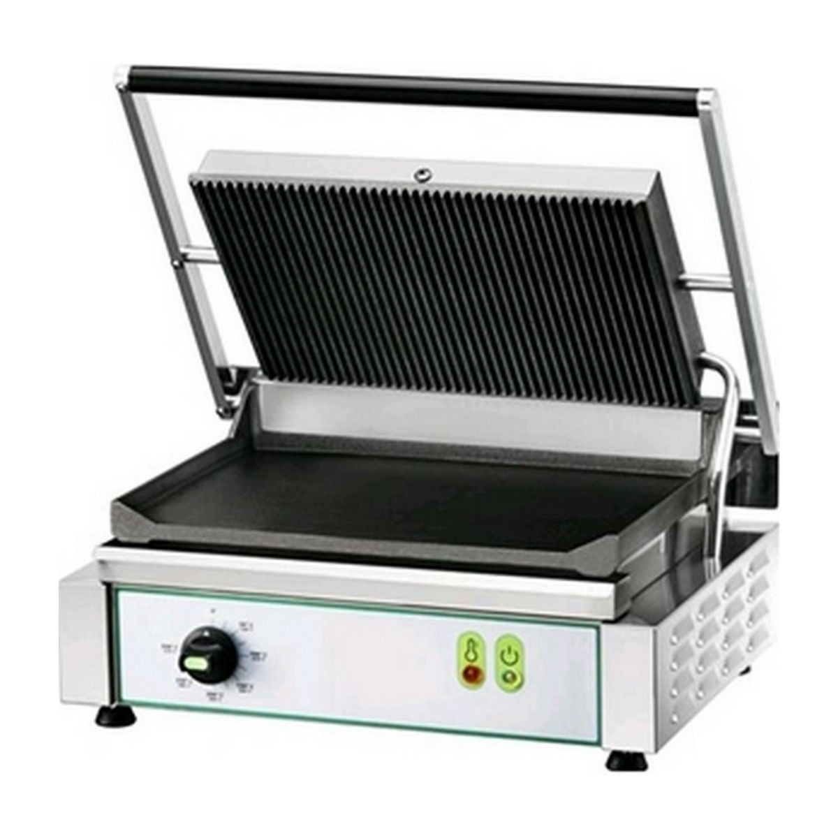 Electric hot plate panini in cast iron AFP / PE35LN