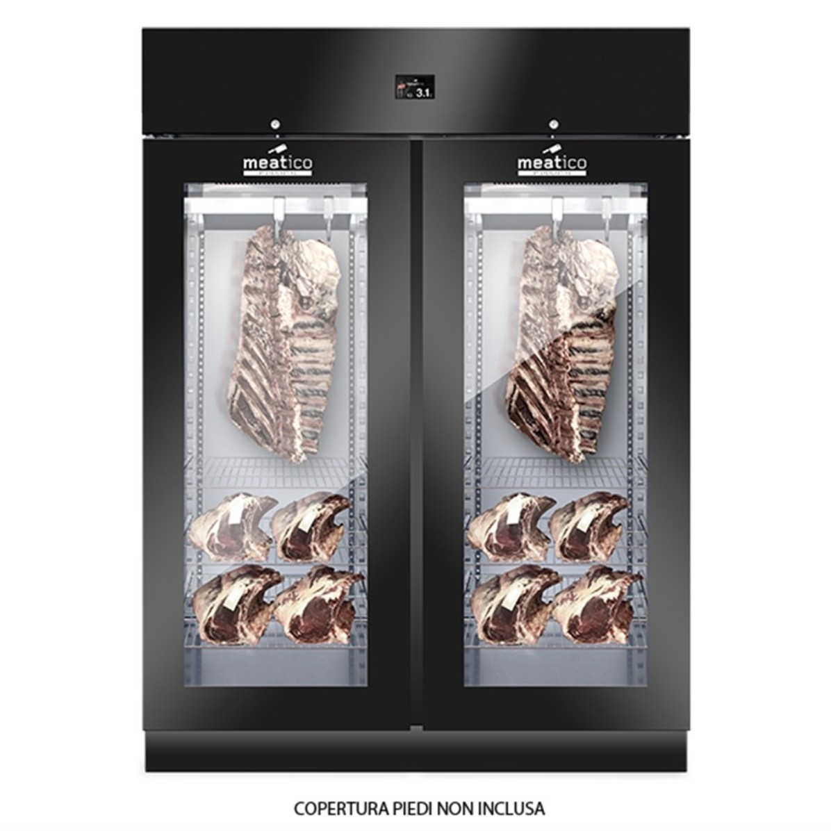 STG1500 GLASS maturing cabinet in stainless steel