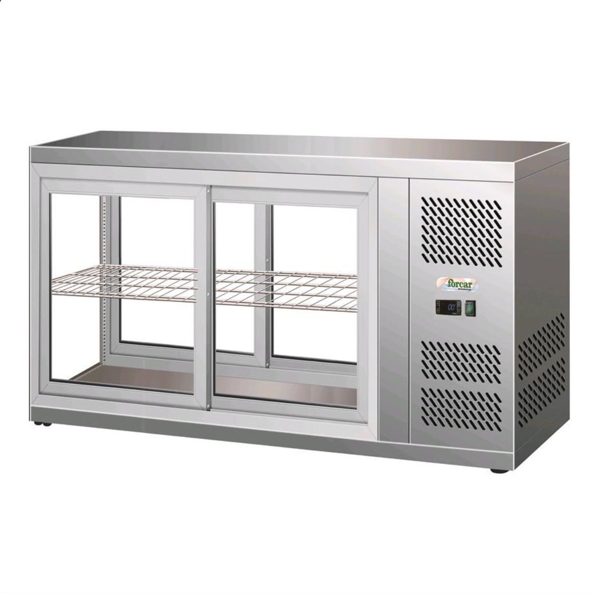 AFP / HAV131 refrigerated countertop stainless steel display cabinet
