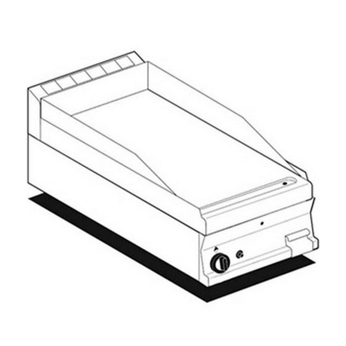 AFP / FTRT-64G gas fry top with ribbed plate