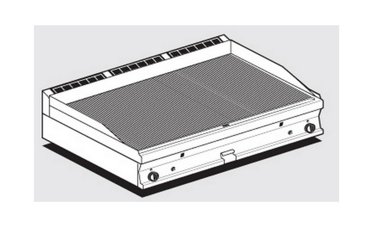 AFP / FTRT-712G gas fry top with ribbed plate